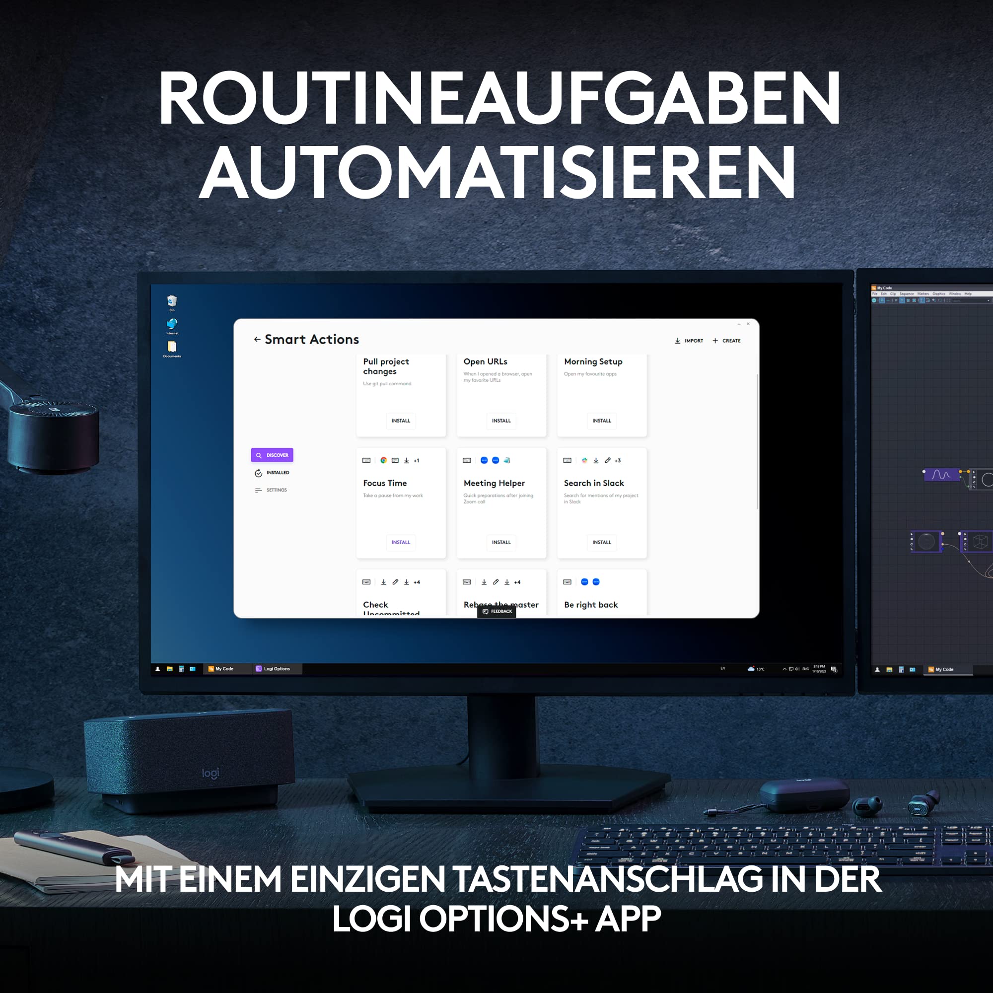 Logitech MX Keys S Plus kabellose Tastatur, Low Profile, Fluid Quiet Typing, Programmable, Backlighting, Bluetooth, Rechargeable, für Windows PC/Linux/Chrome/Mac- Graphit, Deutsches QWERTZ-Layout