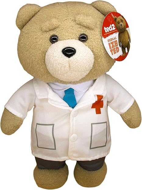 Amazon 熊の人形 テディーベア パロディ 映画 Ted 医者先生 ぬいぐるみ 子どもの贈り物 高さ34cm Ted Doctor 並行輸入品 ぬいぐるみ おもちゃ