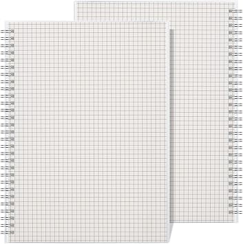 RETTACY Graph Paper Notebook 2 Pack 