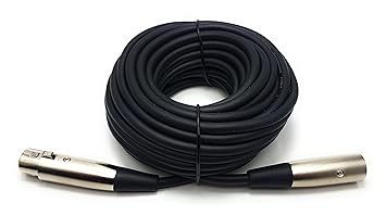 M(Core XLR Stecker auf XLR Buchse, Mikrofon, Instrumental-Kabel, kompatibel mit Verstärker, Mixer, Lautsprecher & andere prof