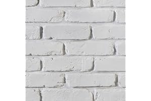 AZ Faux High-Density Polyurethane Faux Brick Wall Textured Panels for Interior and Exterior Decor | Faux Brick Paneling | Old Medford Brick | 8" L x 8" H | Sample Size | Iceberg Brick