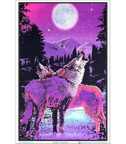 Amazon.com: Opticz Jungle Tiger Blacklight Reactive Poster