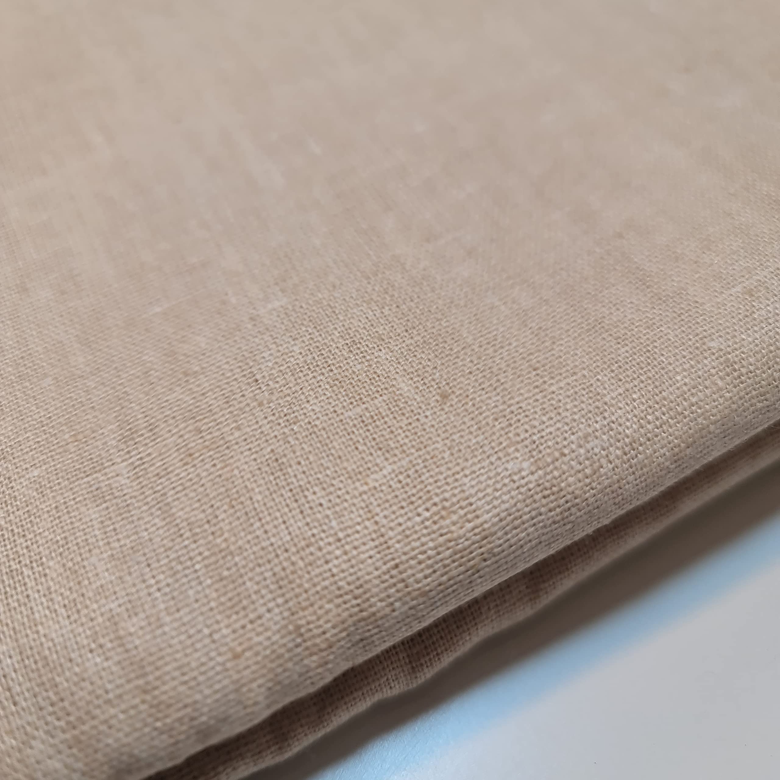 Cotton Calico Canvas Natural *New* 25 Color Craft Patchwork Fabric Material 58" (Beige, 1 Meter)