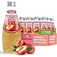Pardesi Basil Seed Drink Peach Flavor 290ml 9.8 Fl Oz | Pack of 12 (117.6 FL Oz ) | Naturally Refreshing & Cooling | Rich in Antioxidants, Fiber & Omega-3 | Real Basil Seeds for Digestive Health & Hydration.