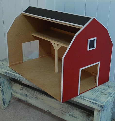 Amazon Com Custom For Nancy Red Toy Barn With Hay Loft Pretend