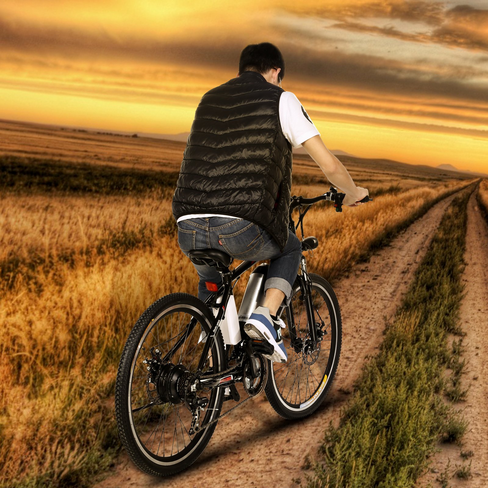 ANCHEER 500W/250W Electric Bike Adult Electric Mountain Bike, 26