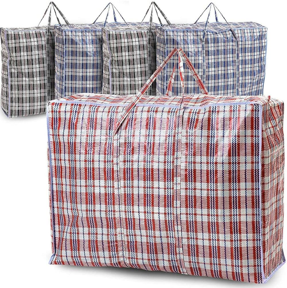 REQUISITE NEEDS 5 Pack Extra Large Jumbo Storage Laundry Bags 60x60cm