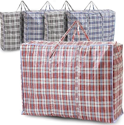 REQUISITE NEEDS 5 Pack Extra Large Jumbo Storage Laundry Bags 60x60cm