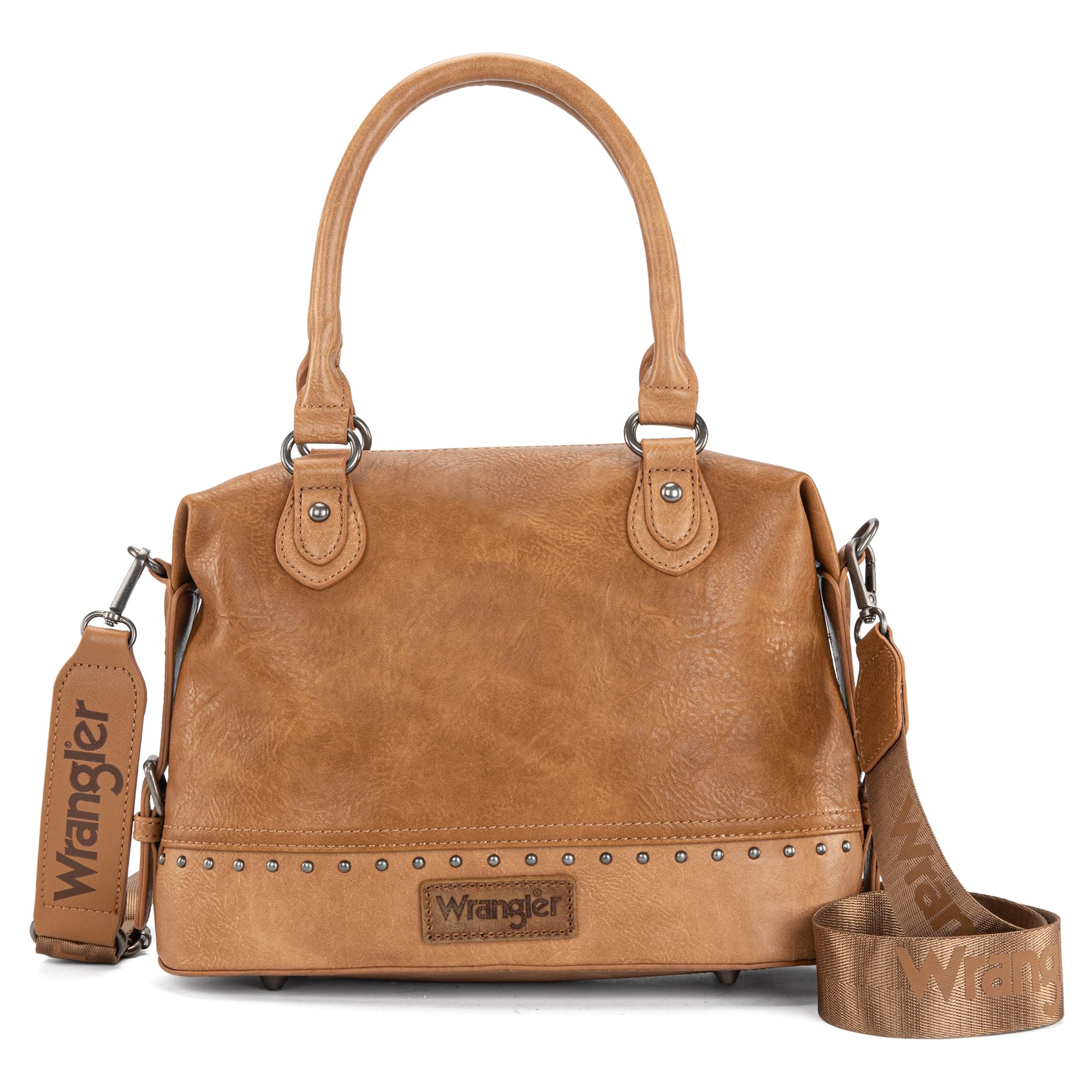 Wrangler Small Doctor Bag for Women Vintage Satchel Bag Western Handbags with Wide Strap