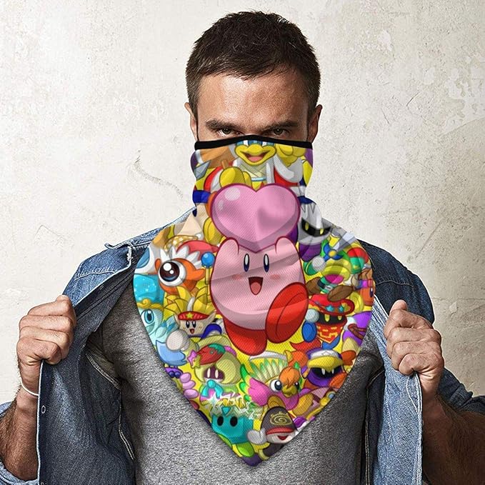 Kirby Star Of Allies Super Smash Bros Winddichte Sportgesichtsschilde Atmungsaktiver Winterkalter Ski Gesichtsschutz Sturmhaube Sportgesichtsschutz Amazon De Bekleidung