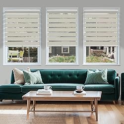 MiLin No Tools No Drill Cordless Zebra Blinds