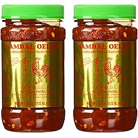 Huey Fong Sambal Oelek Chili Paste 8 Oz (2 Pack)