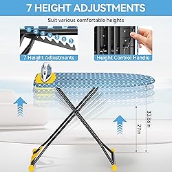KINGBOARD Ironing Board, Compact Iron Board with