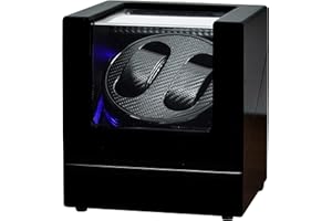 ORYX VISION Oryx Double Watch Winders for Automatic Watches Box, Watch Rotator for 3 Sizes Watches LED Light, Rotating Watch Case, Watch Shaker Super Quiet Mabuchi Motor