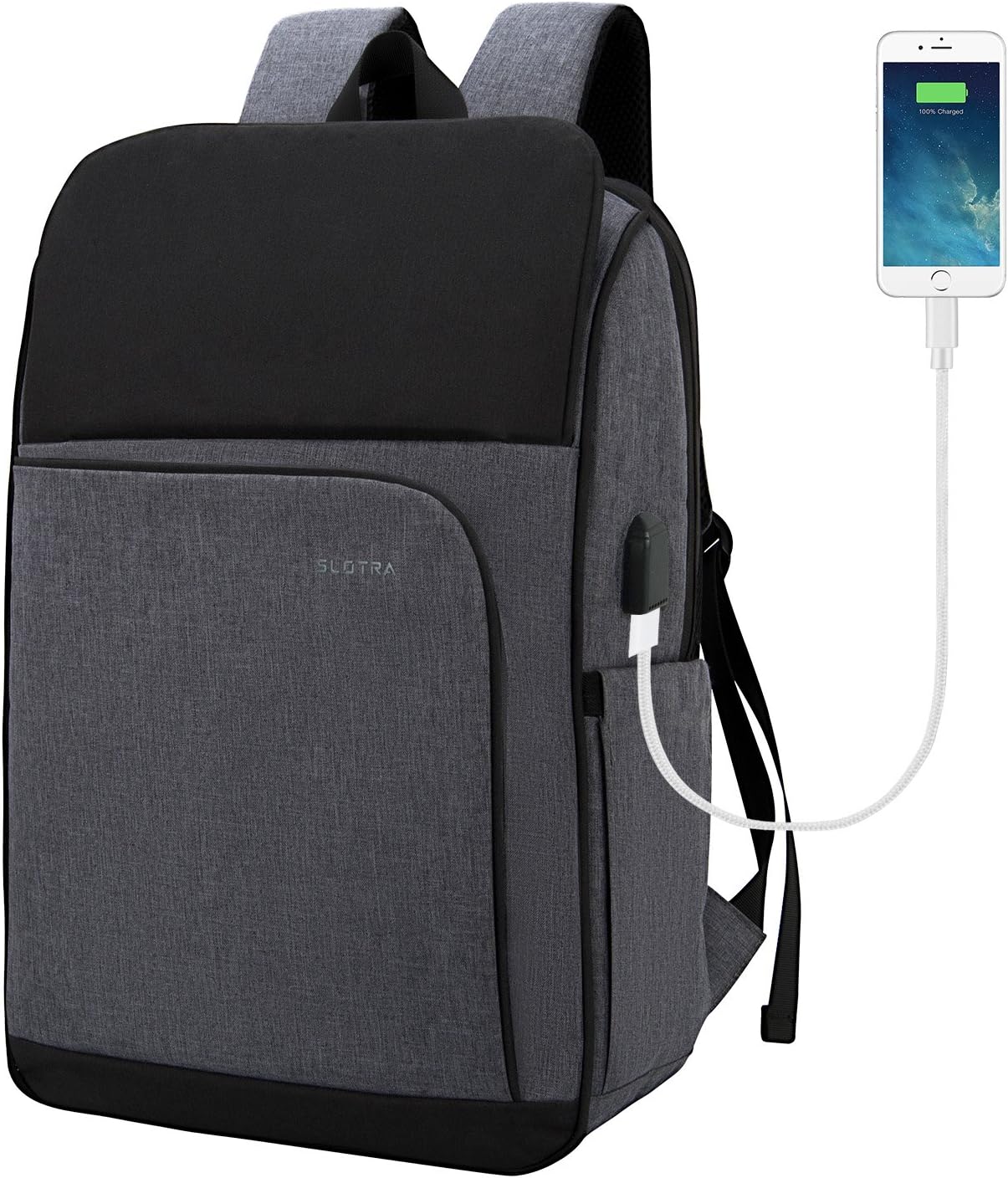 Laptop Backpack for Men Women with USB Charging Port Work Travel Laptop Computer Backpack 14 Inch School Bag