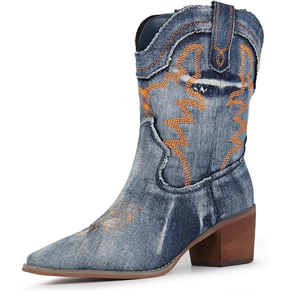 Amazon.com | Abilene Women's Distressed Harness Western Boot Round