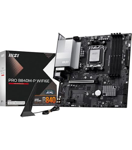 MSI PRO B840M-B マザーボード 本体 AMD,Socket AM5 Amazon.com: MSI PRO B840M-B Motherboard, mATX - Supports AMD Ryzen