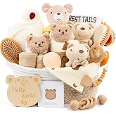 Baby Gift Basket-Newborn Baby Gift Set for Boy &amp; Girl (Type -Beige)