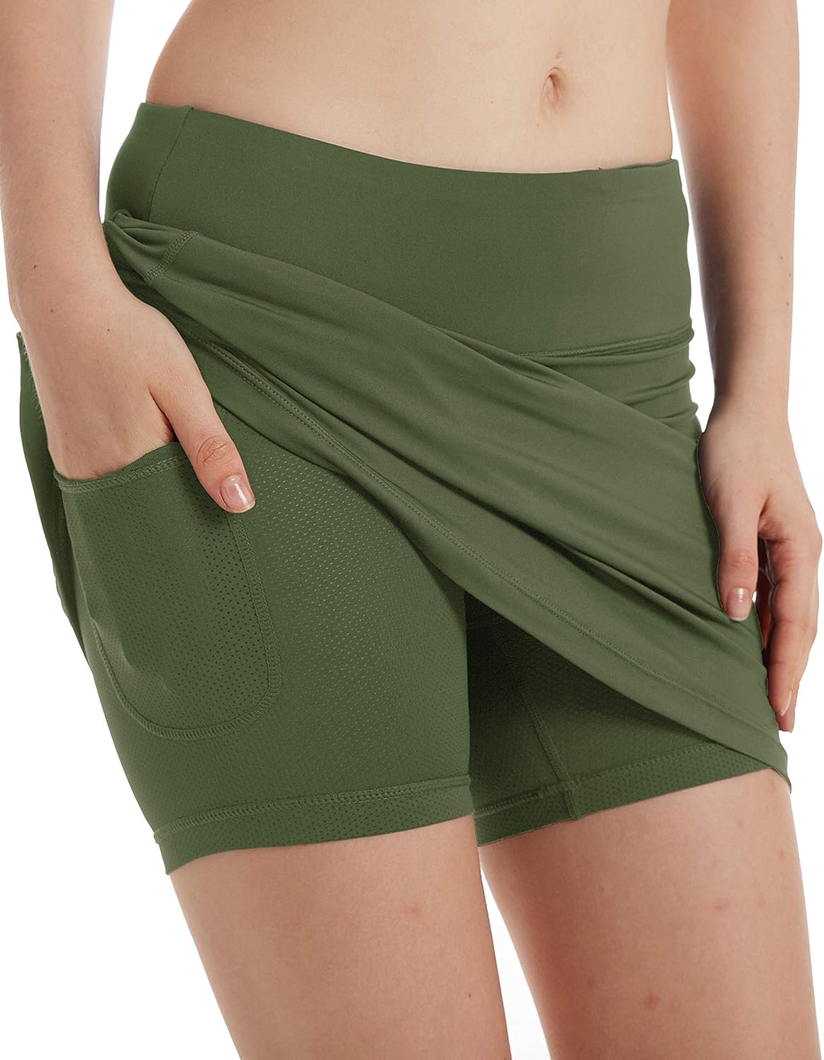 Women's Active Athletic Skirt Sports Golf Tennis Running Pockets Skort: Clothing