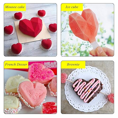 Valentines Heart Shaped Cupcake Mould Cupcake Liners Heart Shaped