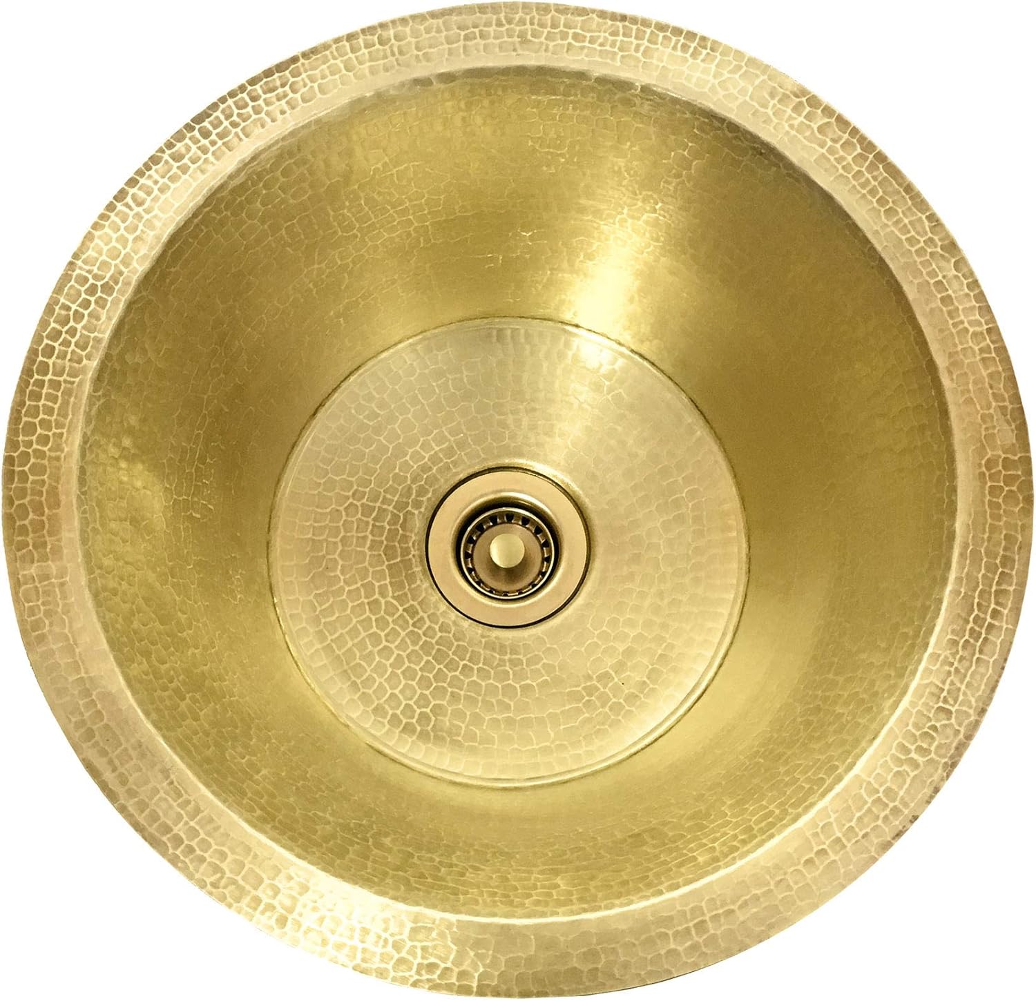 Hammered Brass Bar Sink Rustic Brass Rbv14brs Drain Amazon Com