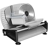 Meat Slicer 200W Electric Deli Food Slicer with Child Lock Protection, Removable 7.5’’ Stainless Steel Blade and Food Carriag