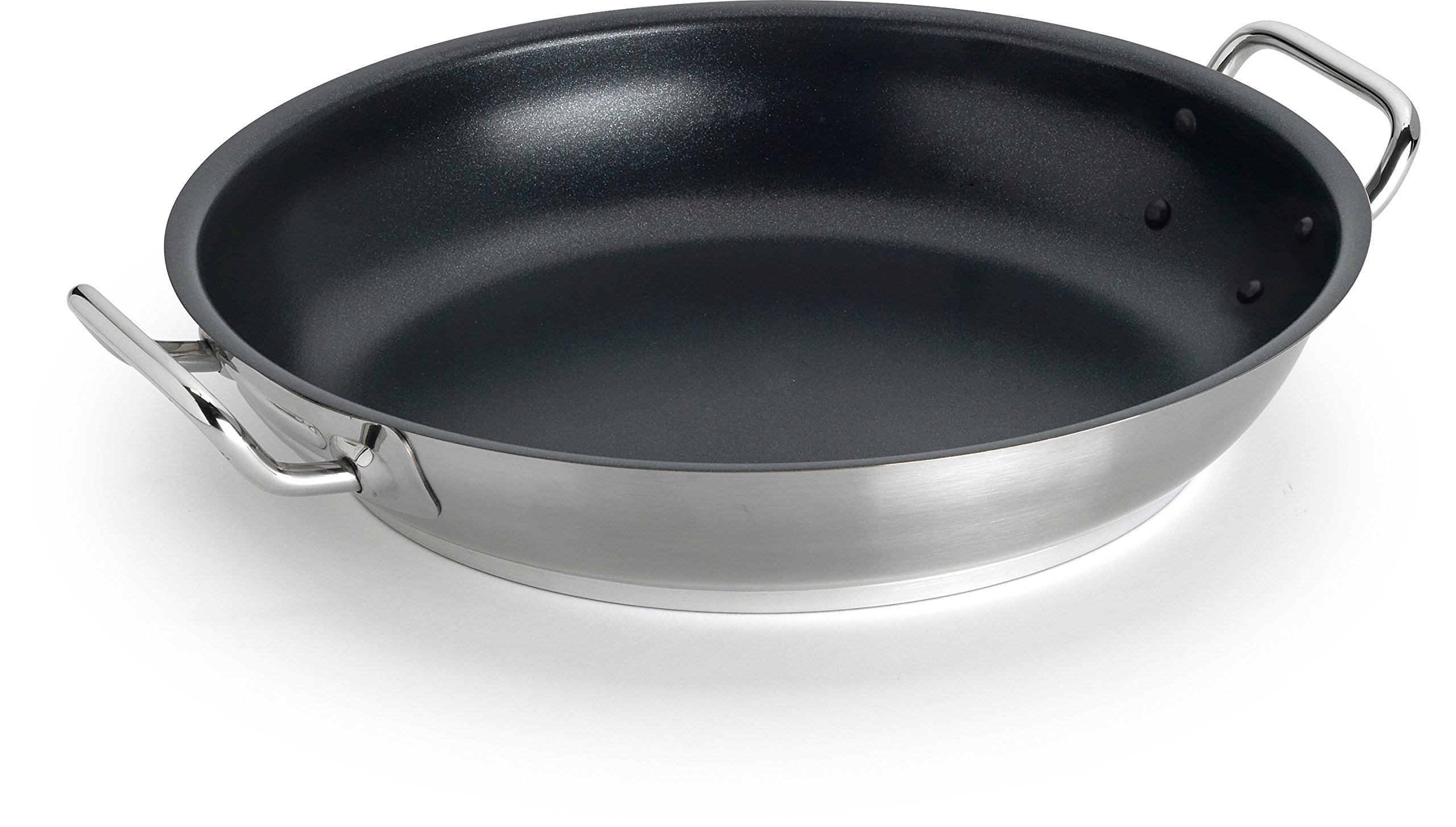 Pentole Agnelli Stainless Steel Platinum Pan With Steel Handle, Diameter 24 Cm.