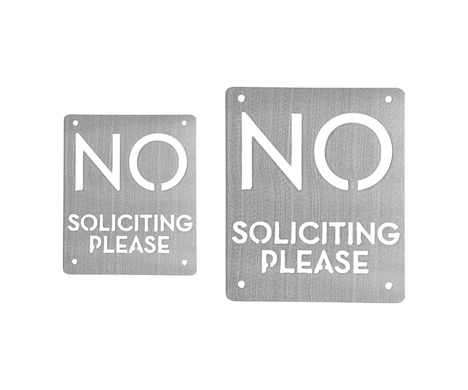 amazoncom no soliciting sign handmade