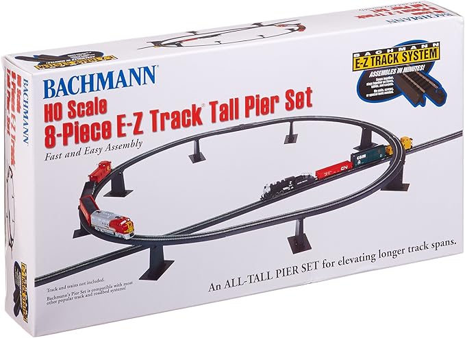PC. E-Z TRACK TALL PIER SET - HO Scale 