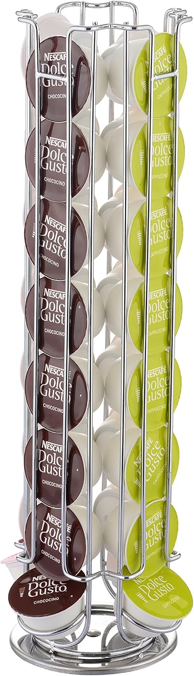 EXZACT Coffee Capsule Holder for Dolce Gusto 32 Capsule Rotating Stand