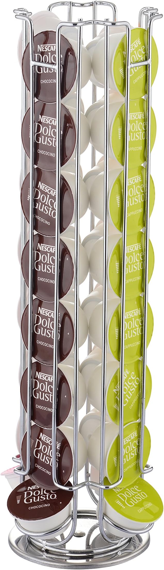 EXZACT Coffee Capsule Holder for Dolce Gusto 32 Capsule Rotating Stand
