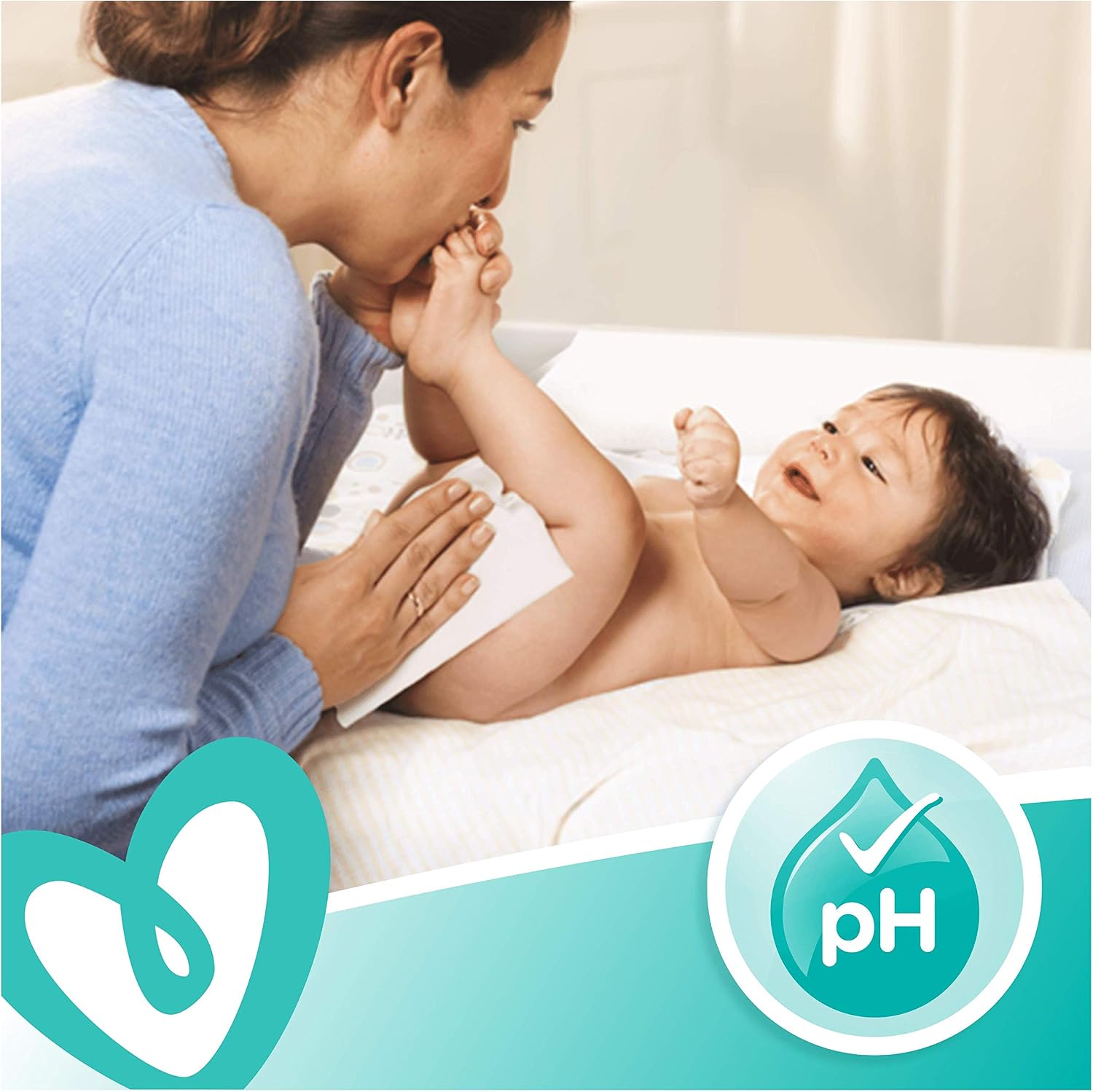 Pampers Sensitive Baby Wipes 15 Packs of 80 = 1200 Baby Wet Wipes, Unscented, For a Soft And Gentle Clean - Image 3