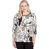 Floral Leaf Embellished Top