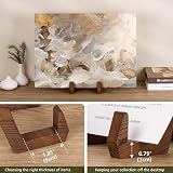 ANBOXIT 8 Inch Plate Display Stand Pine Wood Rustic Holder view 4