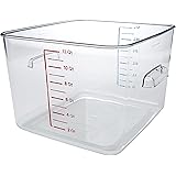 Rubbermaid Commercial FG631200CLR Space-Saving Container, 12-Quart Capacity