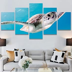 SIGNWIN 5 Panel Canvas Wall Art Modern Art...