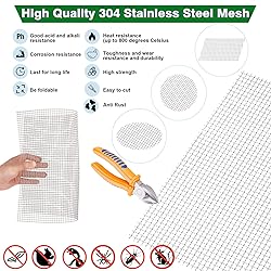 Valchoose Upgraded Chicken Wire Fencing 304 Crimped