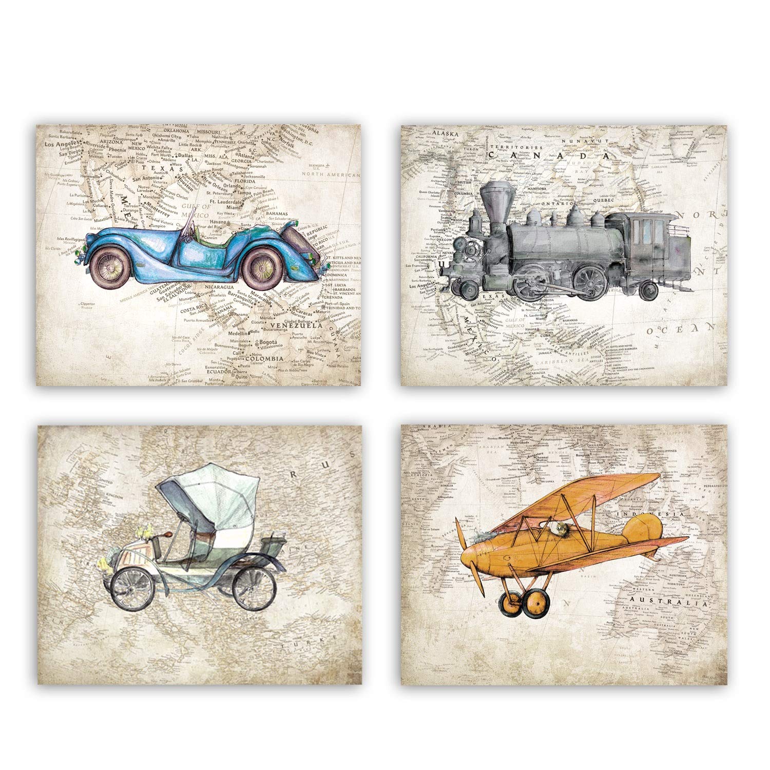 vintage car decor for nursery