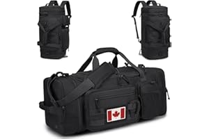 TONRUYN 3 in 1 Tactical Gym Bag Backpack for Men 40-45L Expandable Travel Duffle Bag for Women Large Military Sport Duffel Ba