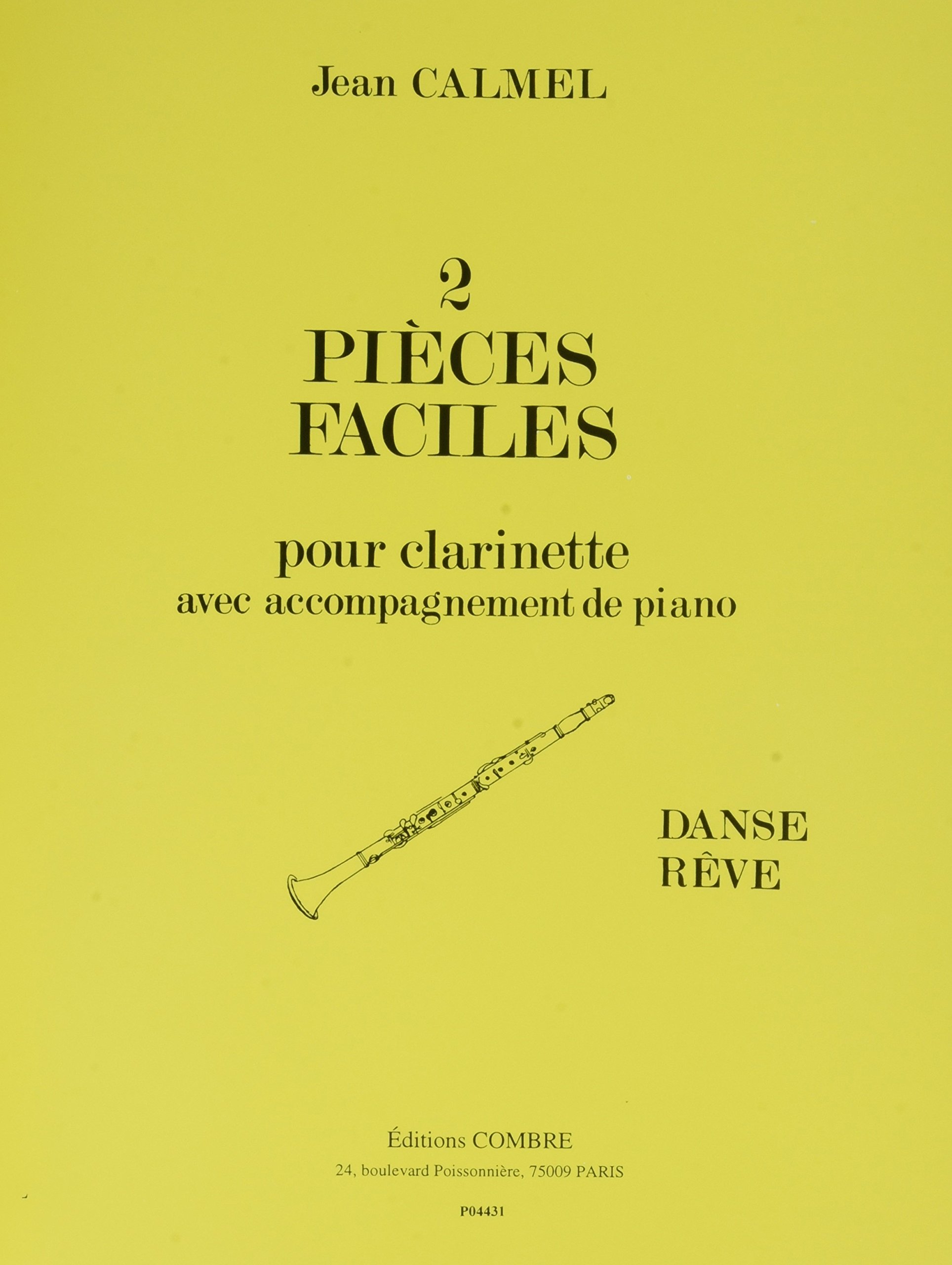 Amazonfr 2 Pièces Faciles Danse Rêve Pour Clarinette -