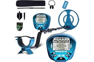 HAMY STORE Professional Metal Detector for Adults & Kids Waterproof - 12'' IP68 Waterproof Search Coil, 6 Modes - Professional High Accuracy Gold Detector with LCD Display, Advanced DSP Chip, Tool&Accessories