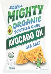 Zack's Mighty, Chips Tortilla Avocado Oil Organic Sea Salt, 7.5 Ounce