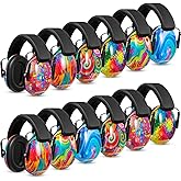 Amylove 12 Pcs Kids Ear Protection Noise Cancelling Headphones Ear Muffs Bulk 27db Adult Noise Reduction Hearing Earmuff(Universal Fit (kids & Adults),Colorful Style)