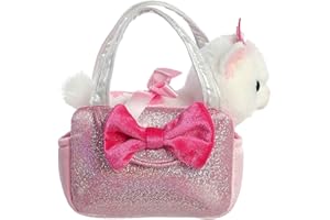 Aurora® Fashionable Fancy Pals™ Trendy Sparkle Pink™ Stuffed Animal - On-The-go Companions - Stylish Accessories - 6 Inches
