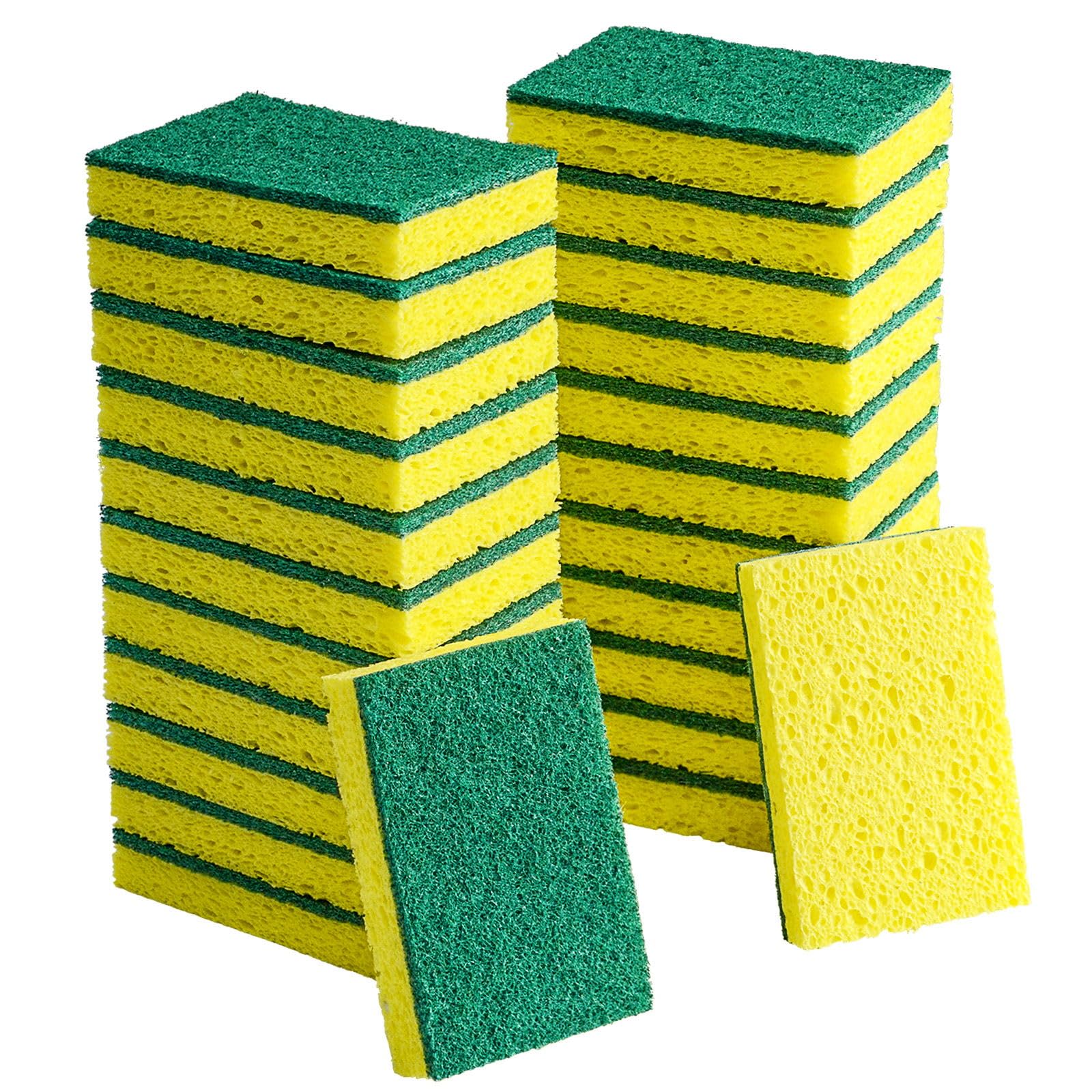 Photo 1 of 24 Pack Multi-Purpose Sponge Pads,Heavy Duty Cleaning Sponge, Used to Clean Bathrooms,Bathtubs,Tiles,Kitchen,Pots,Bowls,Walls a Good Helper for Home Cleaning