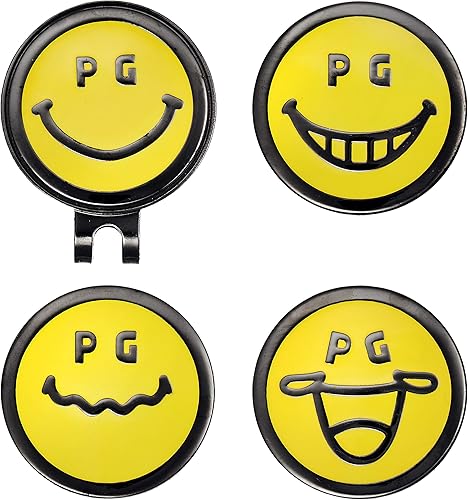 Amazon パーリーゲイツ ボールマーカー ニコちゃん ゴルフ マーカー セット 4個セット 053 122 イエローニコ Pearly Gates パーリーゲイツ キーホルダー チェーン