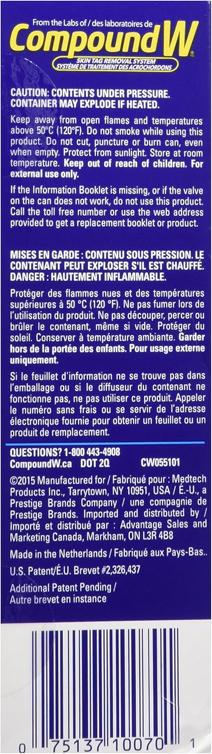(CN) Compound W Skin Tag Remover - 8 CT, Compound W Traitement des Acrochordons - 8 CT: Health & Personal Care