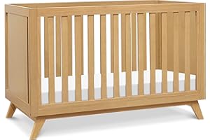DaVinci Otto 3-in-1 Convertible Baby Crib - GREENGUARD Gold Certified Wooden Convertible Crib to Toddler Bed & Daybed - Baby Bed with 4 Adjustable Mattress Heights & Easy to Assemble - Honey