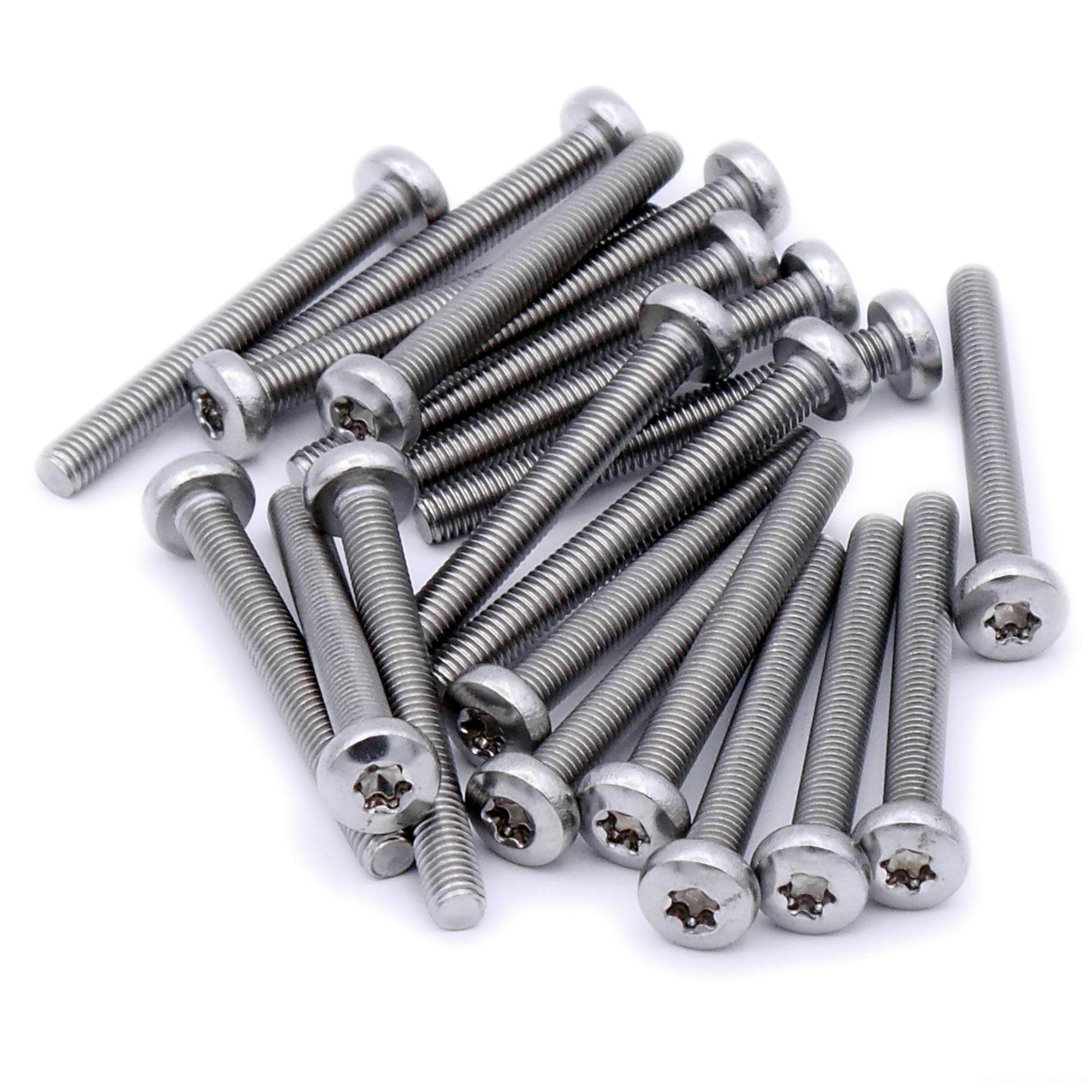 M6 (6mm x 40mm) TX Pan Machine Screw (Bolt) - Stainless Steel (A2) (Pack of 20)