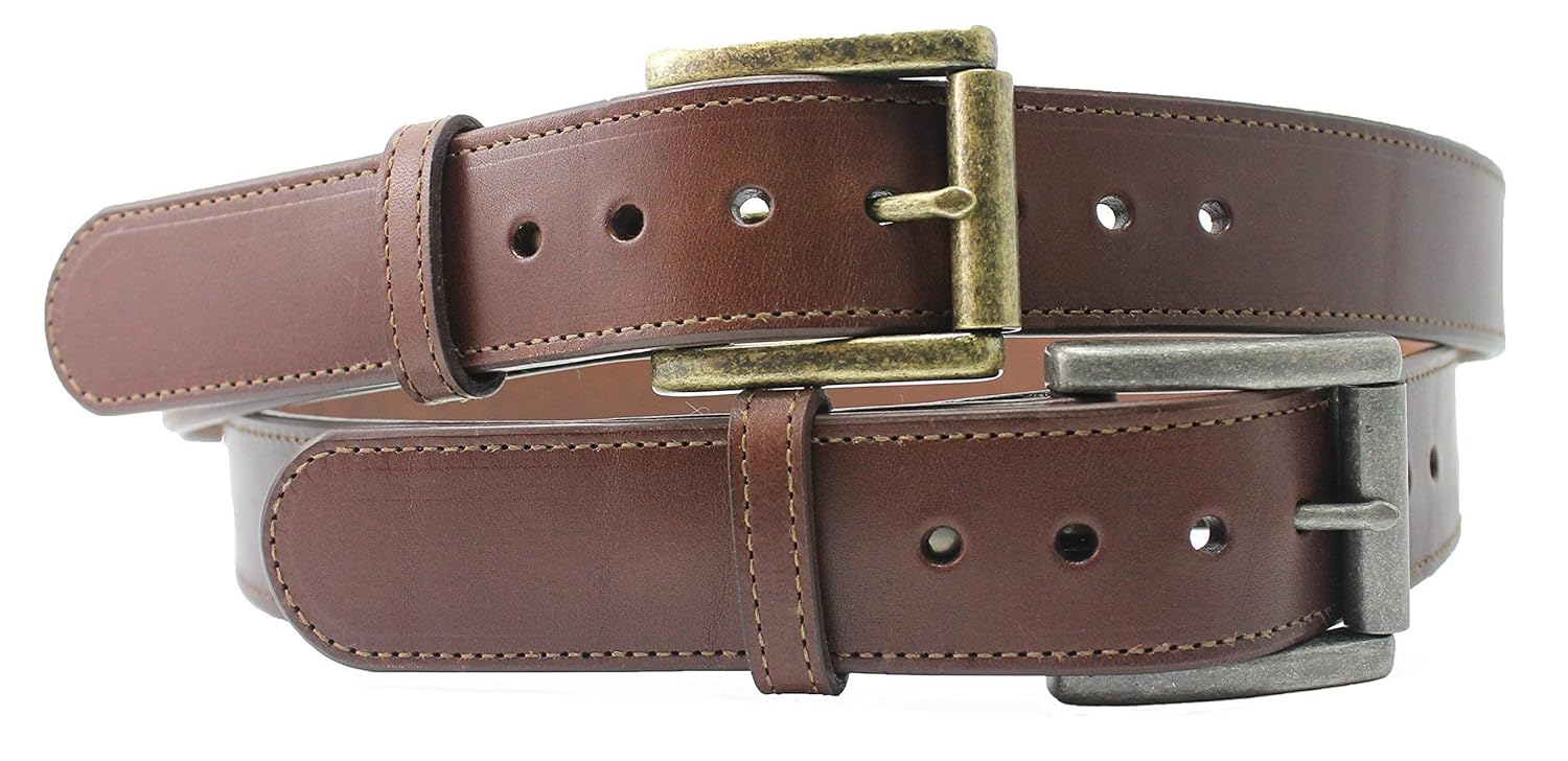 mens cognac dress belt